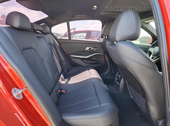 3MW5R7J01M8B77667 2021 BMW 3 SERIES Orange Rear seats view