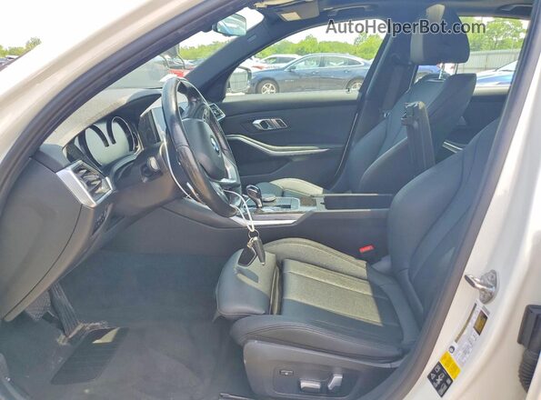3MW5R7J02L8B06296 2020 BMW 3 SERIES White წინა სალონის ხედი