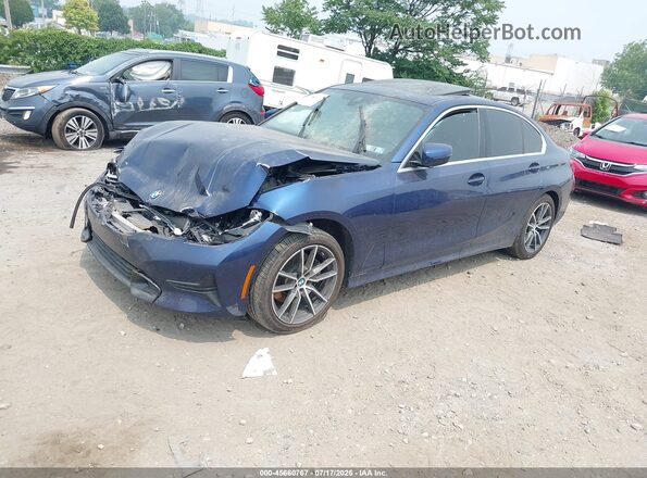 3MW5R7J02L8B07433 2020 BMW 3 SERIES Dark Blue Front left