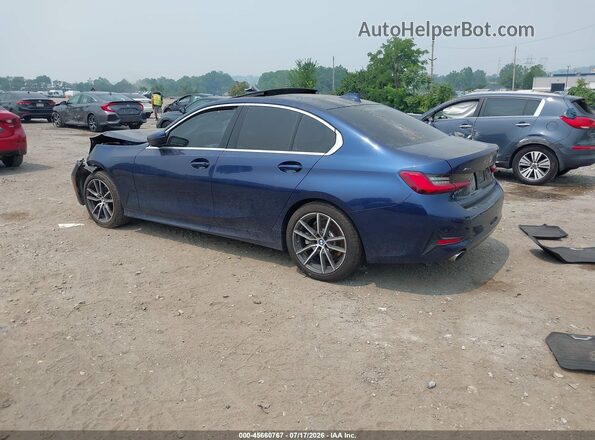 3MW5R7J02L8B07433 2020 BMW 3 SERIES Dark Blue Rear left