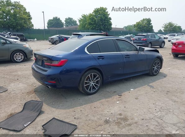 3MW5R7J02L8B07433 2020 BMW 3 SERIES Dark Blue Rear right