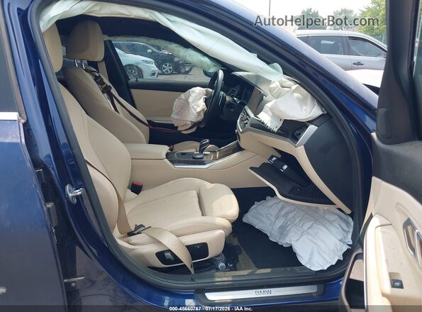 3MW5R7J02L8B07433 2020 BMW 3 SERIES Dark Blue Front interior view