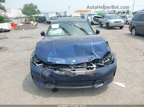 3MW5R7J02L8B07433 2020 BMW 3 SERIES Dark Blue Instrument cluster view