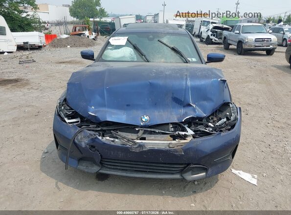 3MW5R7J02L8B07433 2020 BMW 3 SERIES Dark Blue Front view