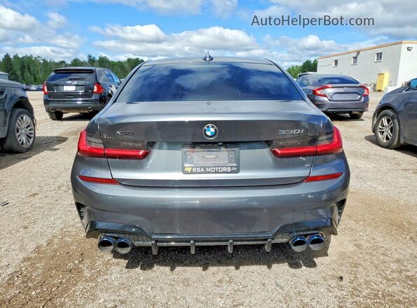 3MW5R7J02L8B07724 2020 BMW 3 SERIES Charcoal Rear view