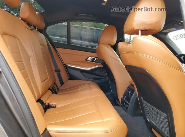 3MW5R7J02L8B07724 2020 BMW 3 SERIES Charcoal Rear seats view