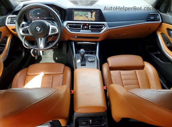 3MW5R7J02L8B07724 2020 BMW 3 SERIES Charcoal Dashboard view