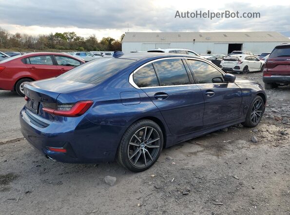 3MW5R7J02L8B21249 2020 BMW 3 SERIES Blue Tył prawy