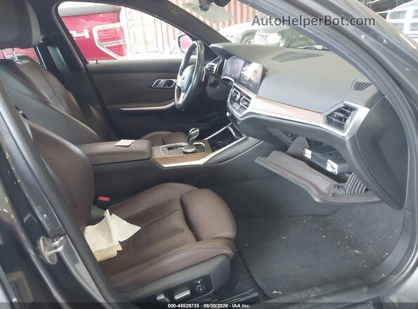 3MW5R7J02L8B26127 2020 BMW 3 SERIES Серый Вид салона спереди