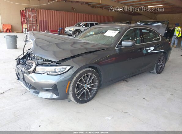 3MW5R7J02L8B26127 2020 BMW 3 SERIES Серый Передняя левая четверть
