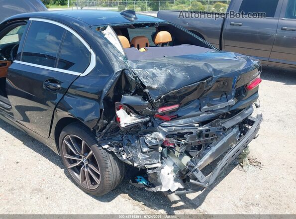 3MW5R7J02M8C21790 2021 BMW 3 SERIES Black Դիմացի տեսք