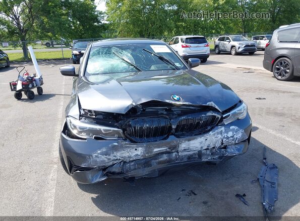 3MW5R7J02N8C23928 2022 BMW 3 SERIES Gray Вид спереду