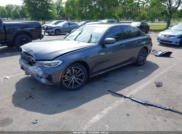 3MW5R7J02N8C23928 2022 BMW 3 SERIES Gray Передня ліва чверть