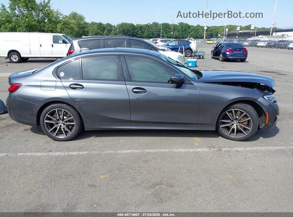 3MW5R7J02N8C23928 2022 BMW 3 SERIES Gray Вид задньої частини салону