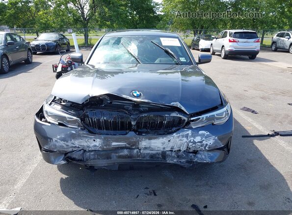 3MW5R7J02N8C23928 2022 BMW 3 SERIES Gray Вид щитка приладів