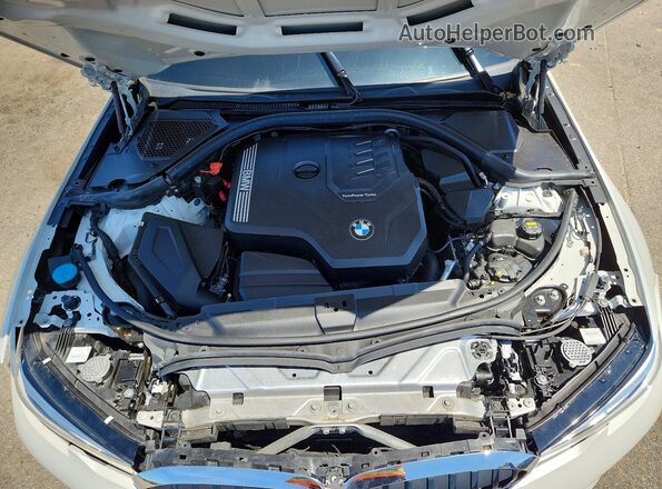 3MW5R7J02N8C53222 2022 BMW 3 SERIES Белый Вид задней части салона