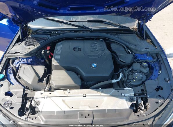3MW5R7J03L8B29814 2020 BMW 3 SERIES Blue Rear view