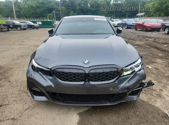3MW5R7J03M8B72535 2021 BMW 3 SERIES Gray Դիմացի տեսք