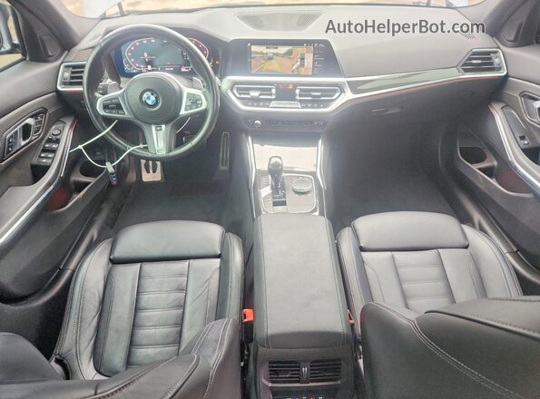 3MW5R7J03M8B72535 2021 BMW 3 SERIES Gray Առջևի վահանակի տեսք