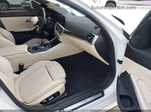3MW5R7J04L8B25870 2020 BMW 3 SERIES White Вид салону спереду