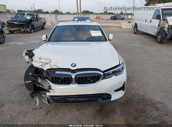 3MW5R7J04L8B25870 2020 BMW 3 SERIES White Вид щитка приладів