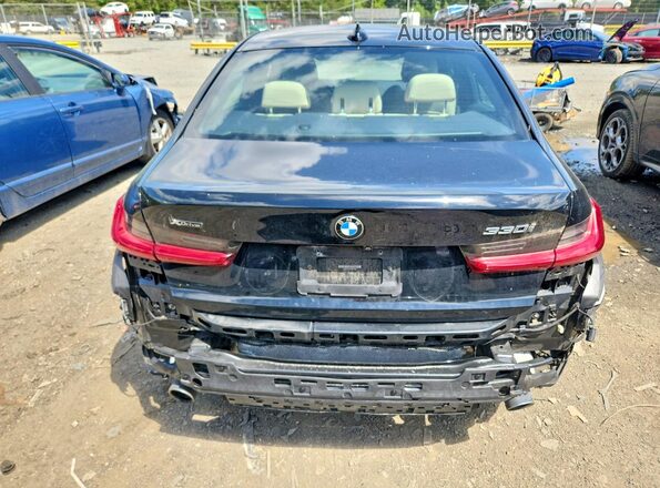 3MW5R7J04L8B27294 2020 BMW 3 SERIES Black Rear view
