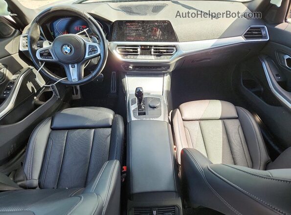 3MW5R7J04N8C44473 2022 BMW 3 SERIES Черный Вид панели приборов