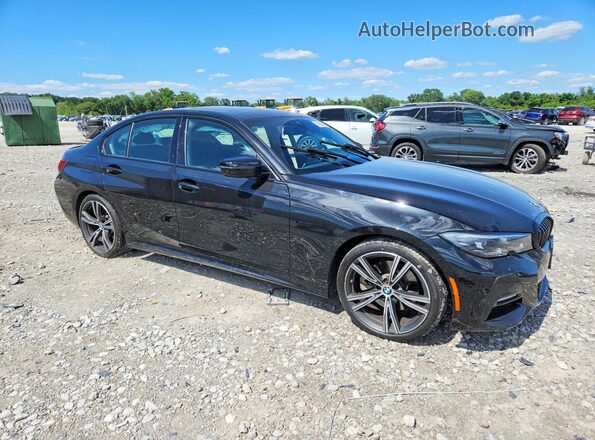 3MW5R7J04N8C44473 2022 BMW 3 SERIES Черный Передняя правая четверть
