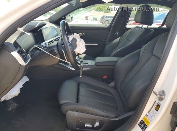 3MW5R7J05M8C08712 2021 BMW 3 SERIES White Widok wnętrza z przodu