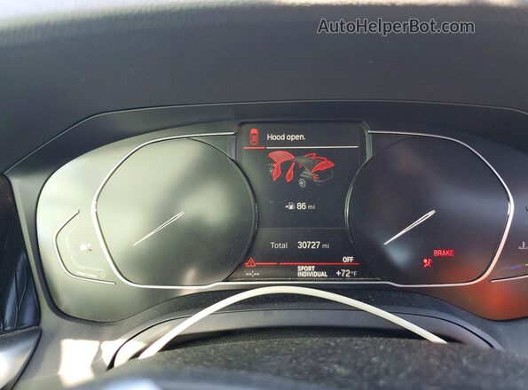 3MW5R7J05N8C60889 2022 BMW 3 SERIES Черный Вид щитка приборов