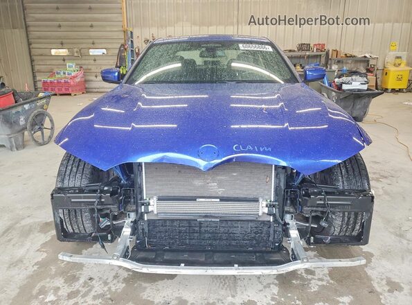 3MW5R7J06L8B19200 2020 BMW 3 SERIES Blue Դիմացի տեսք