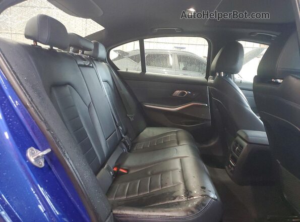 3MW5R7J06L8B19200 2020 BMW 3 SERIES Blue Հետևի նստատեղերի տեսք