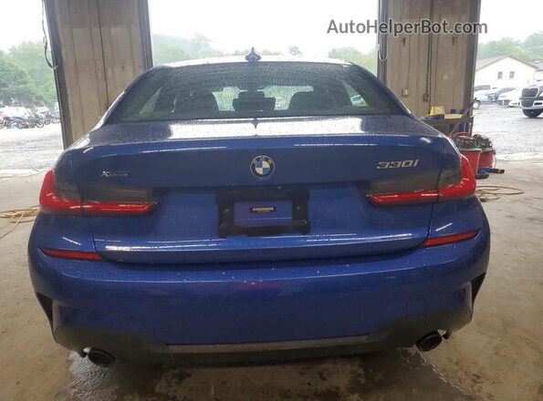 3MW5R7J06L8B19200 2020 BMW 3 SERIES Blue Հետևի տեսք