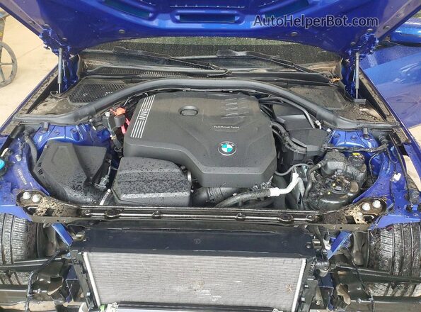 3MW5R7J06L8B19200 2020 BMW 3 SERIES Blue Սալոնի հետևի տեսք