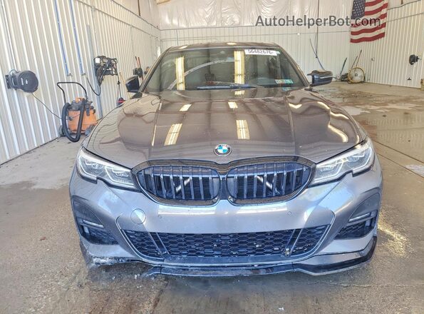 3MW5R7J06M8B77258 2021 BMW 3 SERIES Charcoal Vista frontal