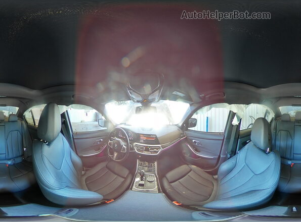 3MW5R7J06M8B77258 2021 BMW 3 SERIES Charcoal Vista interior de 360 grados