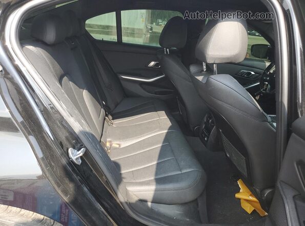 3MW5R7J07L8B21845 2020 BMW 3 SERIES Black Vista de los asientos traseros