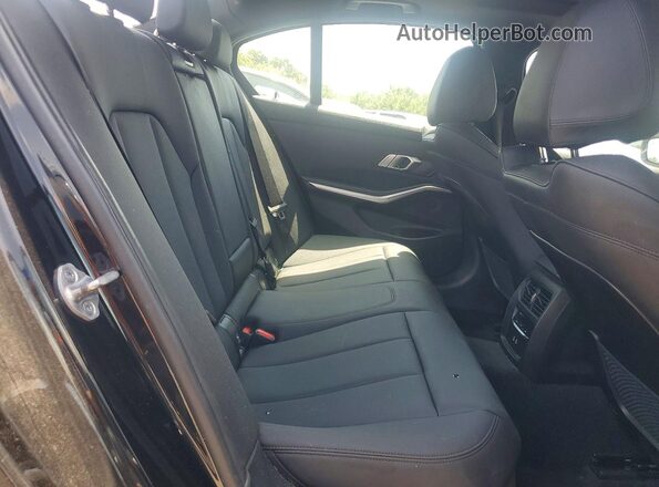 3MW5R7J07M8B90617 2021 BMW 3 SERIES Black უკანა სავარძლების ხედი