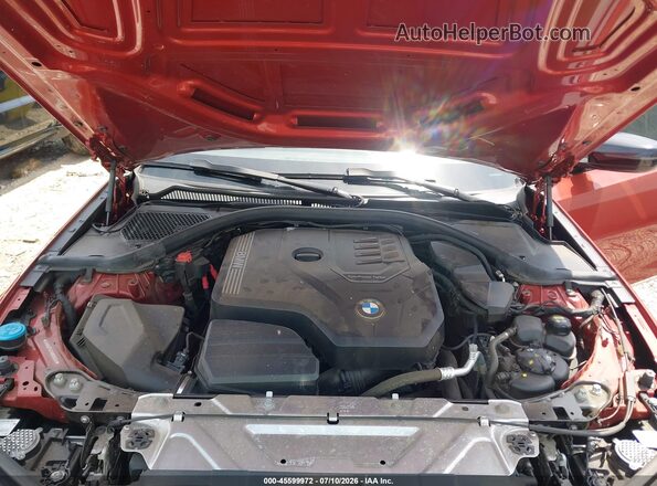 3MW5R7J07M8B99690 2021 BMW 3 SERIES Orange Widok z tyłu