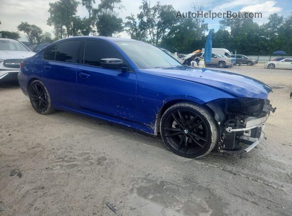 3MW5R7J07N8C54298 2022 BMW 3 SERIES Blue Delantero derecho