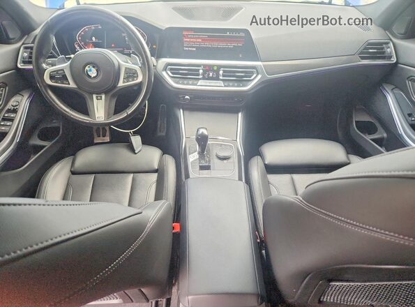 3MW5R7J07N8C54298 2022 BMW 3 SERIES Blue Vista del salpicadero