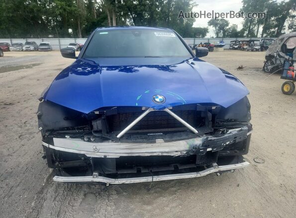 3MW5R7J07N8C54298 2022 BMW 3 SERIES Blue Vista frontal