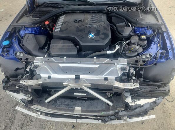 3MW5R7J07N8C54298 2022 BMW 3 SERIES Blue Vista interior trasera