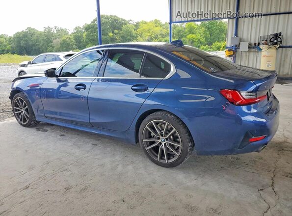 3MW5R7J09M8B76556 2021 BMW 3 SERIES Blue Rear left