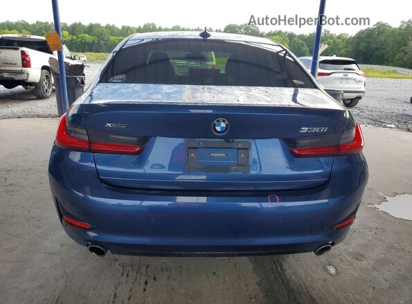 3MW5R7J09M8B76556 2021 BMW 3 SERIES Blue Rear view