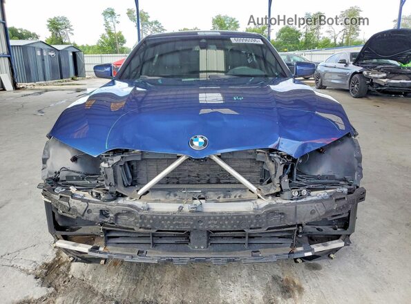 3MW5R7J09M8B76556 2021 BMW 3 SERIES Blue Front view