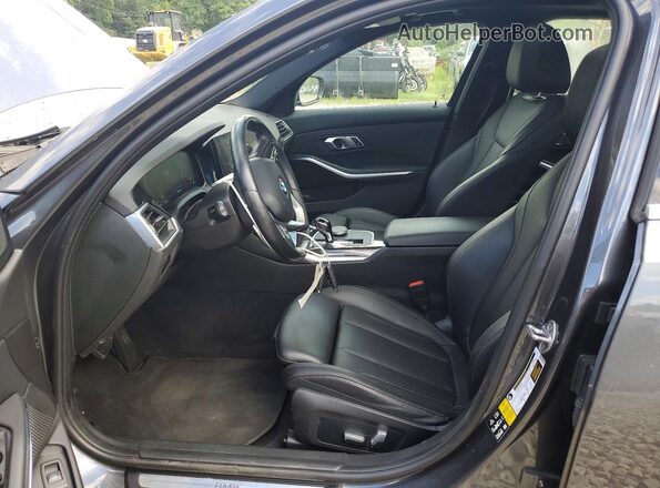 3MW5R7J09N8C51676 2022 BMW 3 SERIES Gray Widok wnętrza z przodu