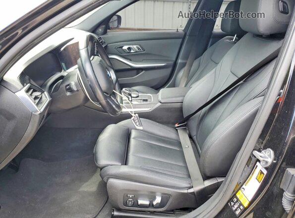 3MW5R7J55K8A05084 2019 BMW 3 SERIES Black Вид салону спереду