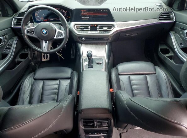 3MW5U7J01L8B44598 2020 BMW M3 Black Вид панелі приладів