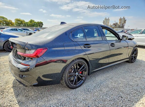 3MW5U7J03N8C52269 2022 BMW M3 Black Հետևի աջ